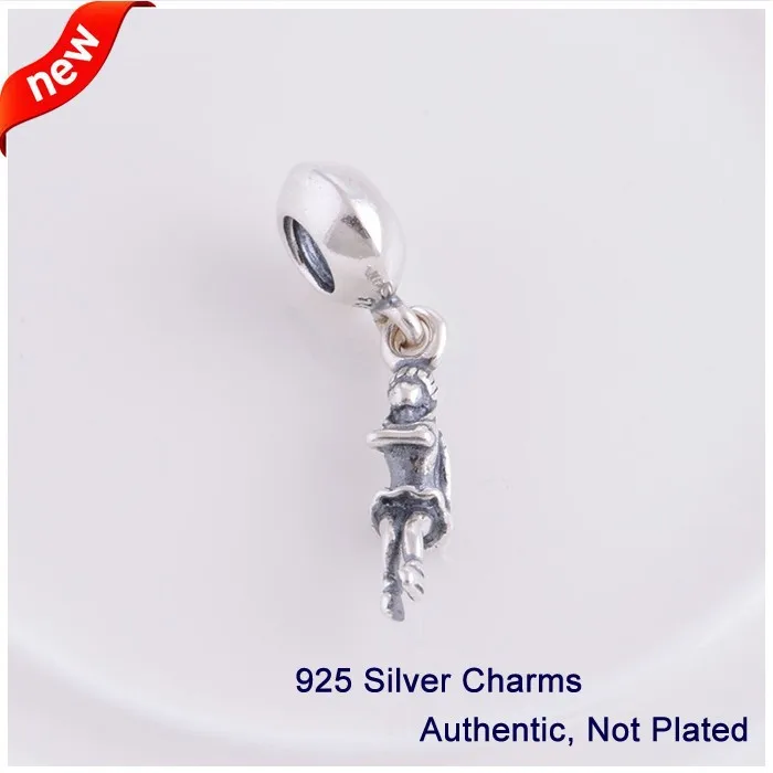 L353 Аутентичные стерлингового серебра 925 оригинальные бусины Красивые Подвески для девушки женские ювелирные изделия DIY Подходит Pandora браслет самодельный