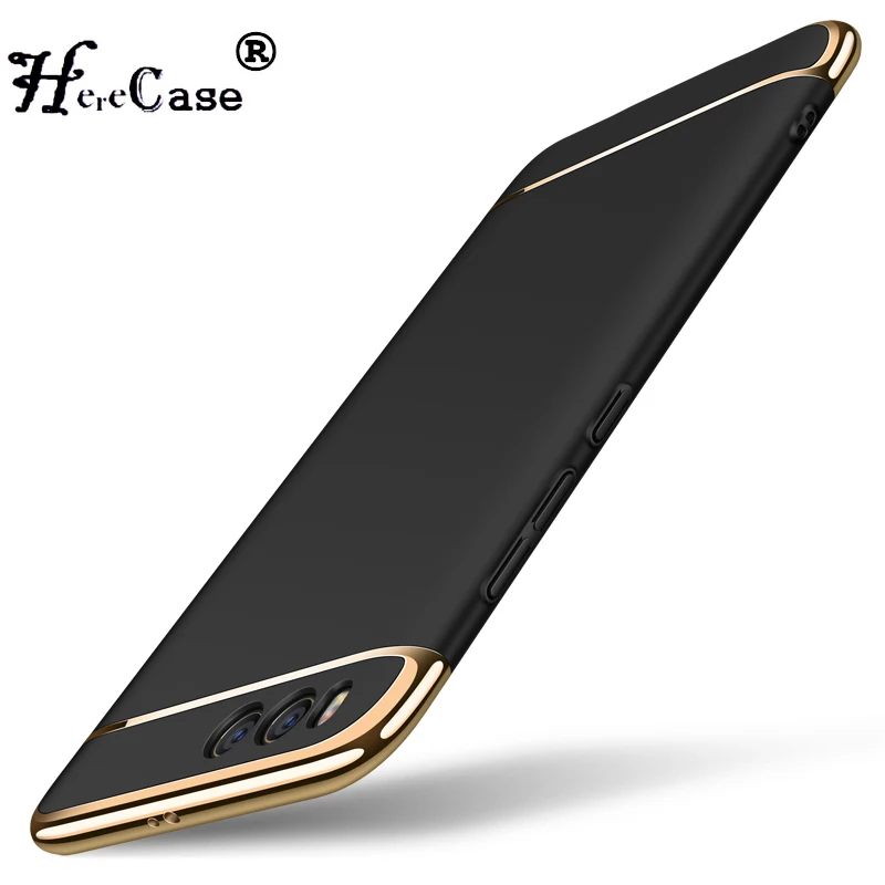 

For Xiaomi Mi6 Case Luxury Protective Back Cover 3 in 1 Hard PC Hybrid Case For Xiaomi Mi6 Slim Plating Matte Phone Shell Fundas