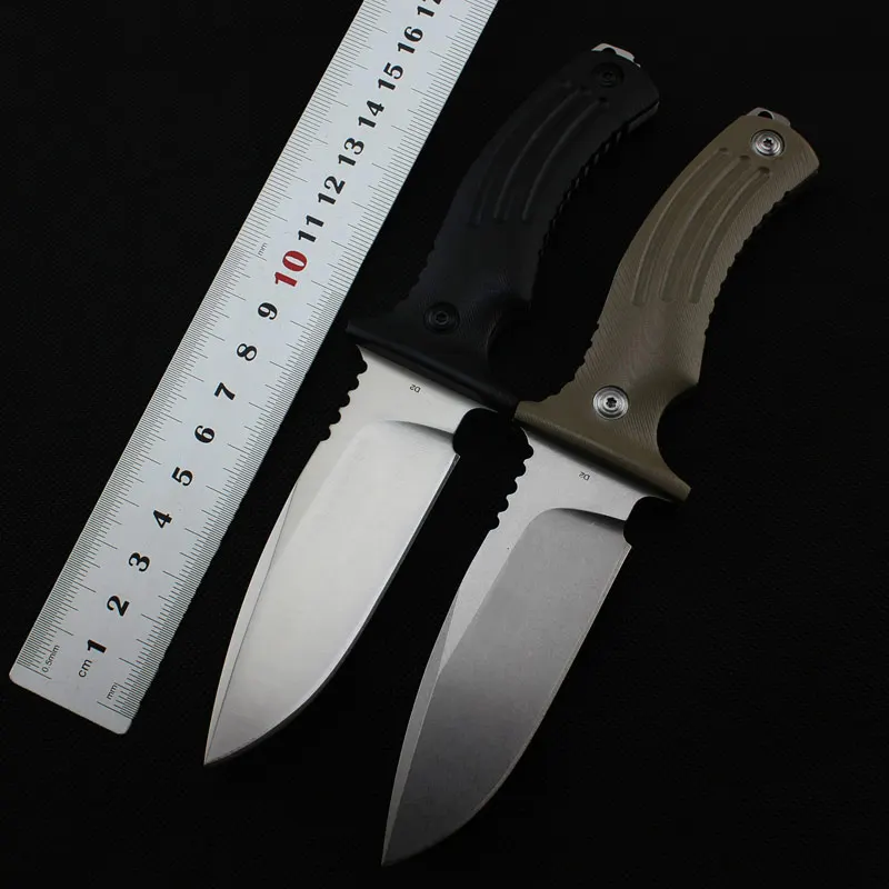 

Brave Fighter 58-60HRC D2 blade G10 handle fixed knife outdoor camping knife survival tool tactical utility EDC knife