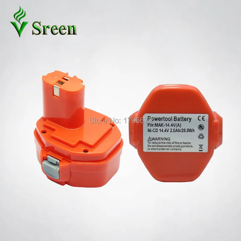 

New Rechargeable 14.4V NI-CD 2.0Ah Replacement Battery for Makita Power Tool Battery Packs 192699-A 193158-3 1422 1430 1420 PA14