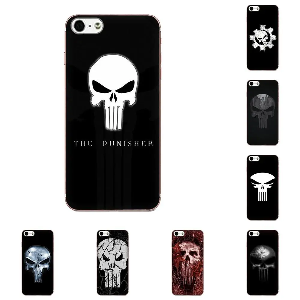 

Punisher Skull Marvel Comic Hero For Xiaomi Redmi Mi Note 7 8 9 SE Pro Lite Go Play Art Diy Luxury Phone Case