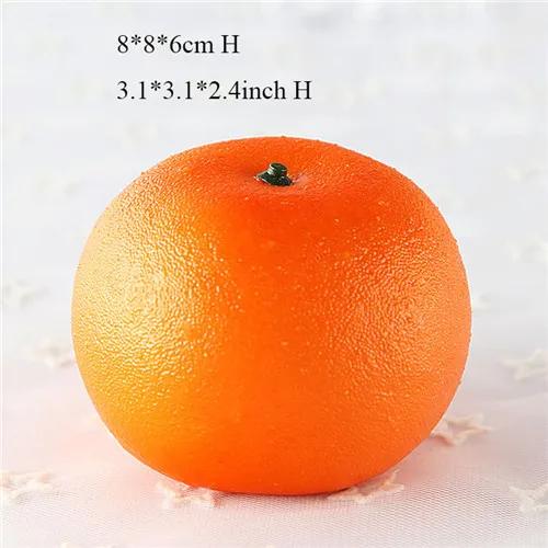 1 шт. креативные искусственные фрукты PU искусственное яблоко груша оранжевый поддельные декоративные фрукты милый обеденный стол украшения - Цвет: 13