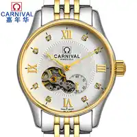 CARNIVAL Classic Business men Watch Top brand Tourbillon Automatic Watch Men Small second dial Waterproof Mechanical watches