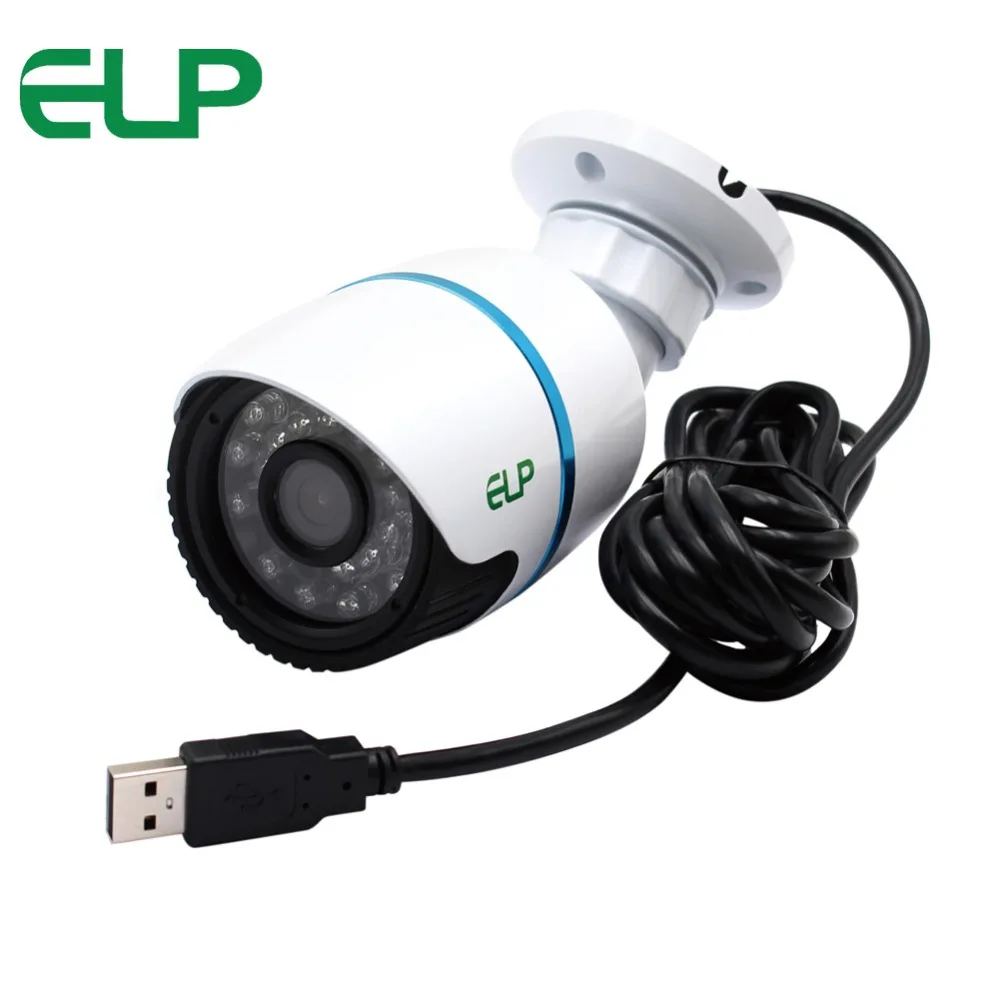 

ELP 2 Megapixel Outdoor Waterproof IR Night Vision Security Surveillance CCTV Video Cam otg support Bullet USB Camera 1080P