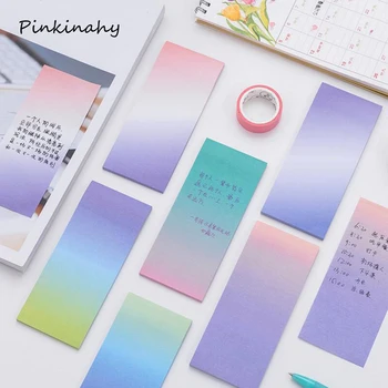 

Colorful Simple Gradient Color Self-Adhesive N Times Indexes Memo Pad Sticky Notes Weekly Planner School Office Supply