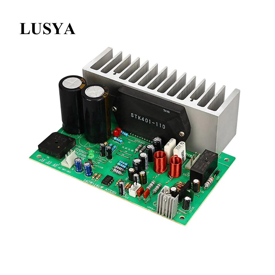 Lusya STK401 аудио усилитель плата HIFI 2 0 канала 140 Вт * мощности AC24 28V Домашнее beyond 7294/3888