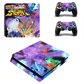 

Anime Naruto PS4 Slim Skin Sticker Decal for PlayStation 4 Console and 2 Controller PS4 Slim Skins Sticker Vinyl