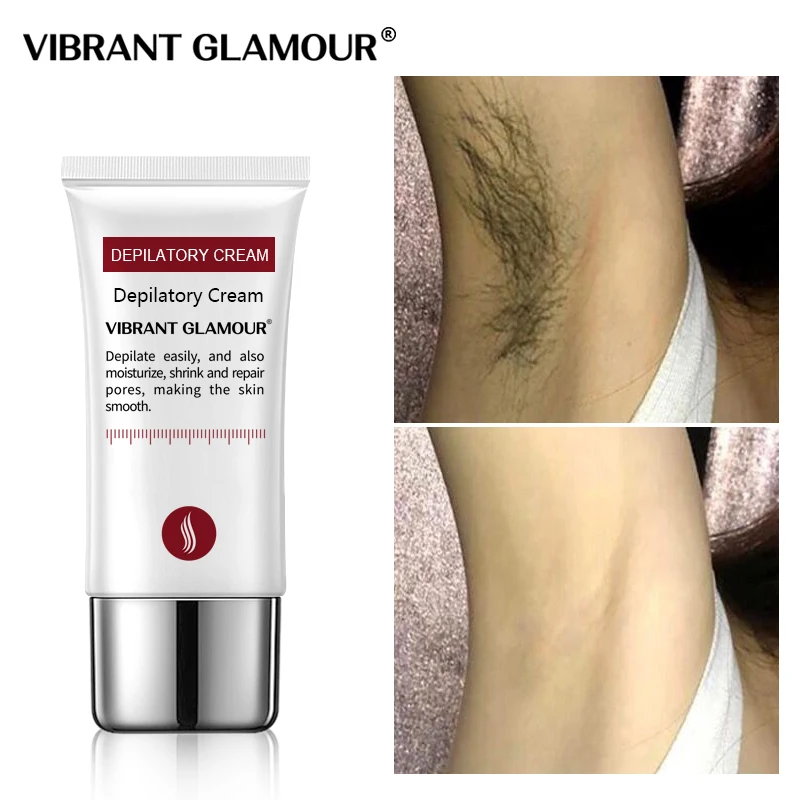 

VIBRANT GLAMOUR Fast Hair Removal Cream Painless Depilatory mild Removal Armpit Legs Hair Body Care for men and women 30g