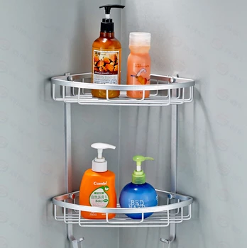 

Space aluminum bathroom shelf bathroom jiaojia tripod shelf