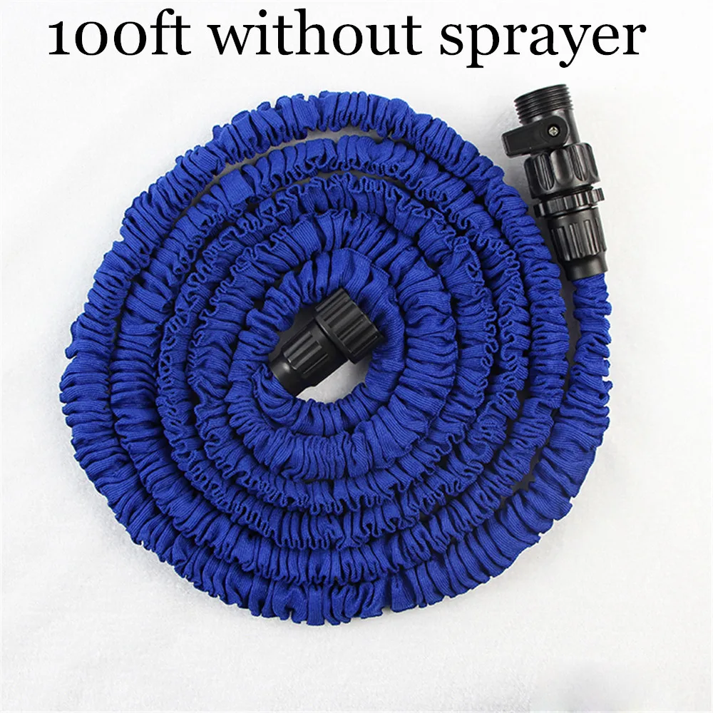 Watering Rubber Hose100FT Shrinking Garden Hose Reels + Expandable