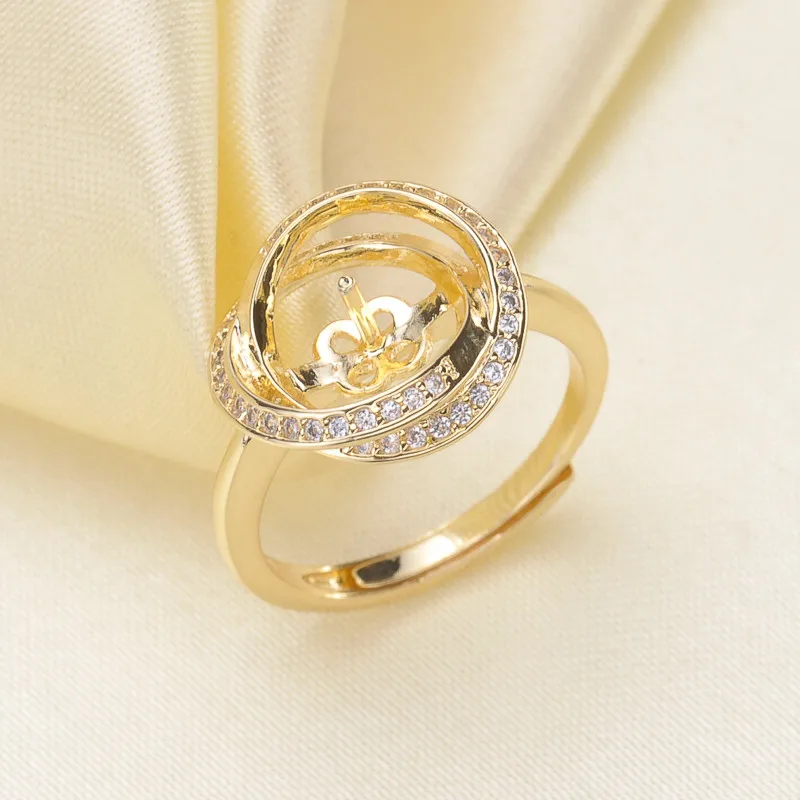 

Fashion Leaves Ring Mounting 925 Sterling Silver Accessories Pearl Ring Girl Silver Ring DIY Girl Gift Free Shipping