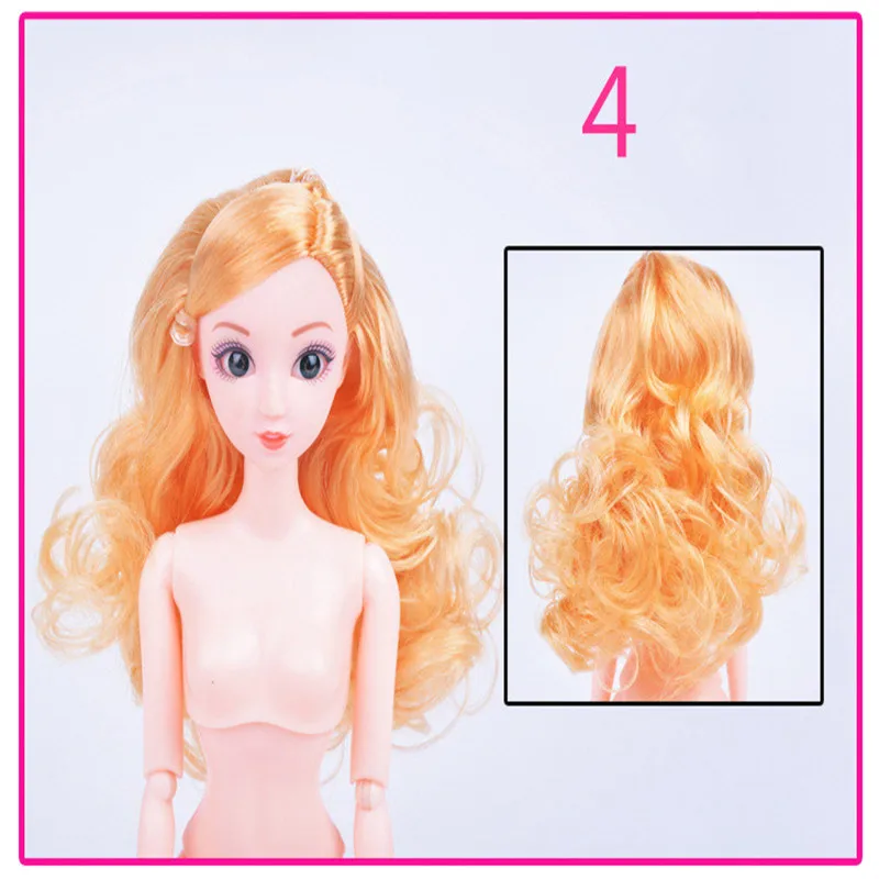 12 Moveable Joints Doll Body For Dolls Plastic Solid Cake Baking Princess Doll Naked Body Female Figure Toys For girls