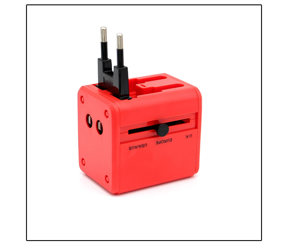 Pretty Electronic Universal Travel Adapter  Electric Plugs Sockets Converter USAUUKEUCN Dual USB Charging Electrical Power  (10)
