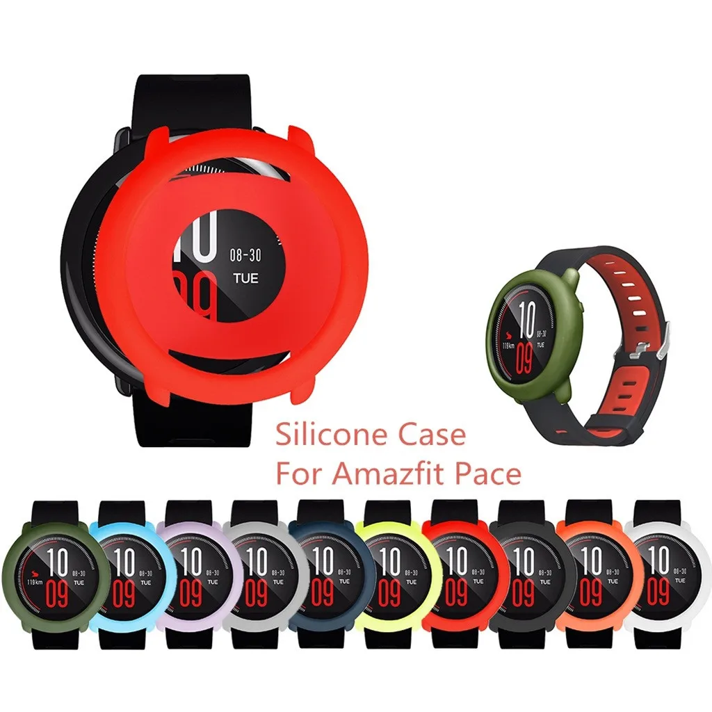 

Replacement Soft TPU Full Case Cover Shell Silicone Frame Protective for Xiaomi Huami AMAZFIT Pace Smart Watch Dropshipping