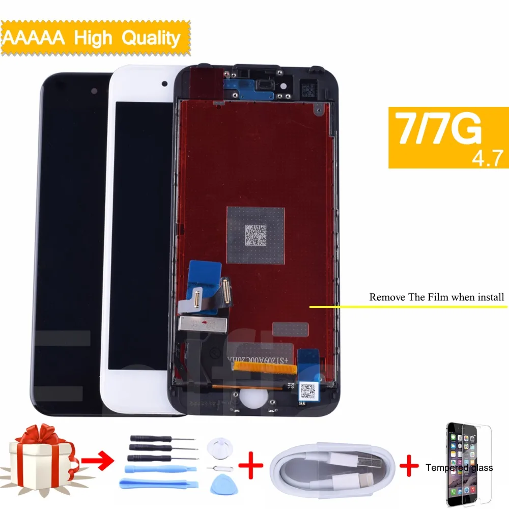 Класс AAA Pantalla LCD для iphone 7 ЖК-дисплей дигитайзер сборка с 3D сенсорным экраном