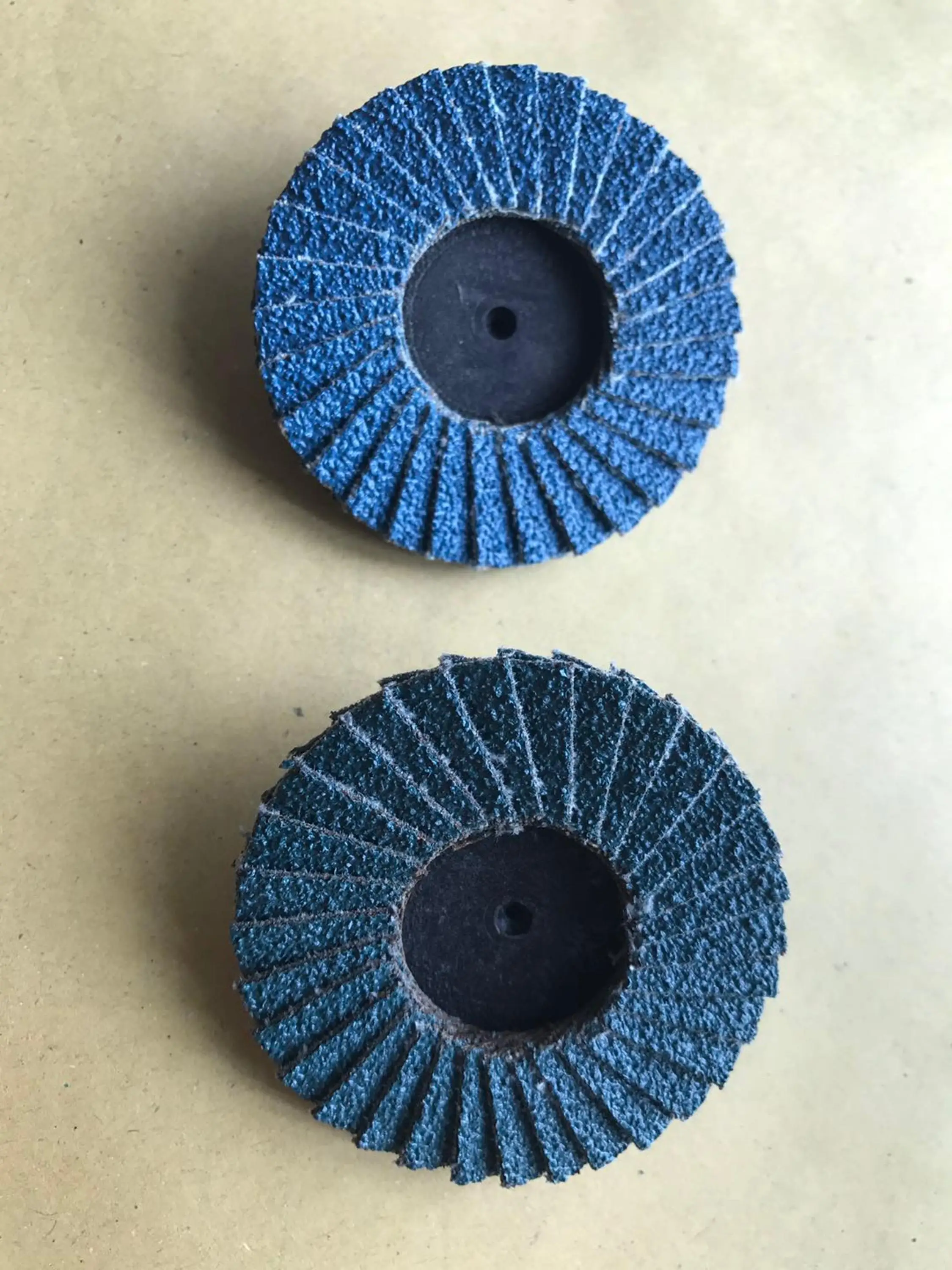 20pcs 3" 40 120 Grit Mini Flap Discs Zirconia sandpaper Roloc Type