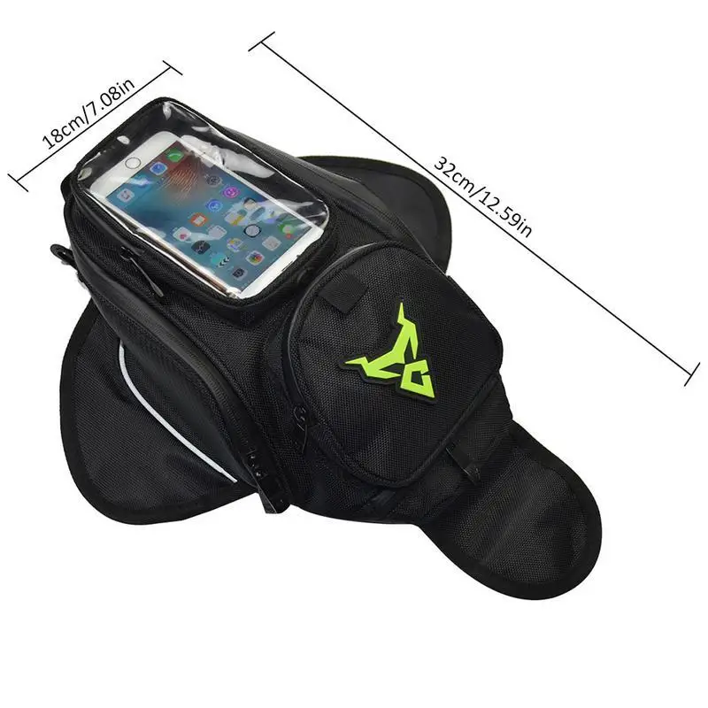 Motorcycle Fuel Tank Bag Waterproof Oxford Cloth Riding Holder Shoulder Bag Backpack Luggage Phone Case For iPhone Xiaomi