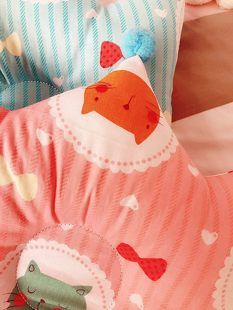 Wecute Детские подушки для коррекции короны хлопковые мягкие новорожденных