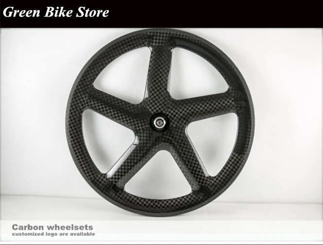 700c Fixed Gear Carbon 5 Spoke Wheels Carbon Road/track Bike 5 Spoke
