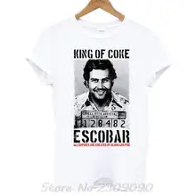 Rey de coca Pablo Escobar Narcos de los hombres camiseta de hip hop Camisetas camiseta de Joaquín Guzmán El Chapo hierba de talla grande