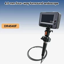 4 направления OD 4,0 мм Инспекционная камера бороскоп эндоскоп 4,3 ''LCD промышленный видео эндоскоп длина 1,5 м USB SD карта DR4540F
