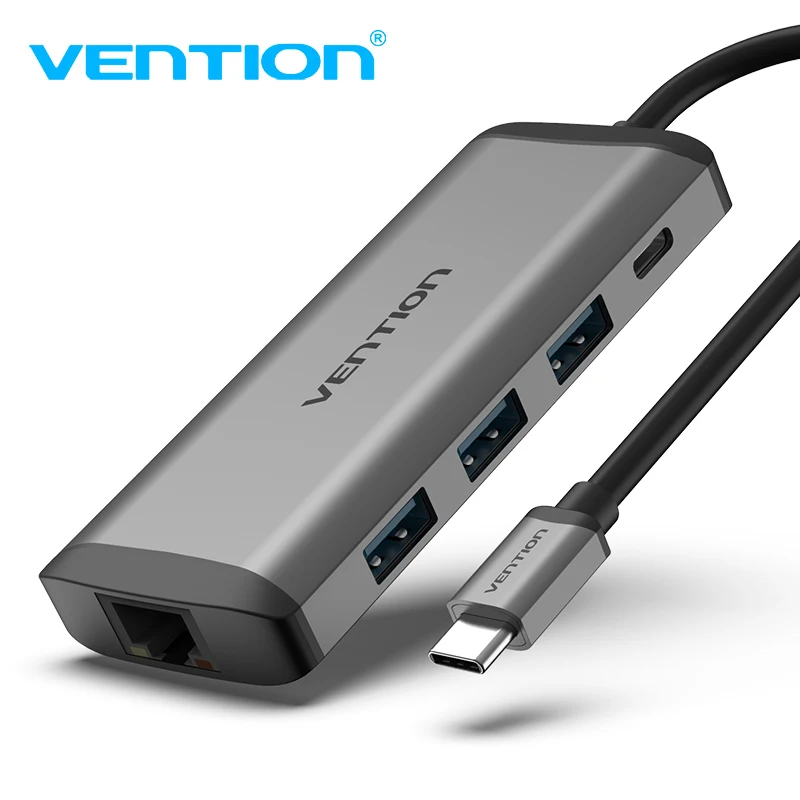 Vention Thunderbolt 3 док-станция usb-хаб type C к HDMI USB3.0 RJ45 адаптер для MacBook samsung Dex S8/S9 huawei P30 Pro usb c адаптер