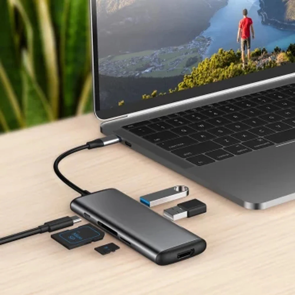 Youpin Hagibis 6 в 1 Type c к HDMI USB 3 0 TF SD кардридер PD зарядный адаптер концентратор для iPhone