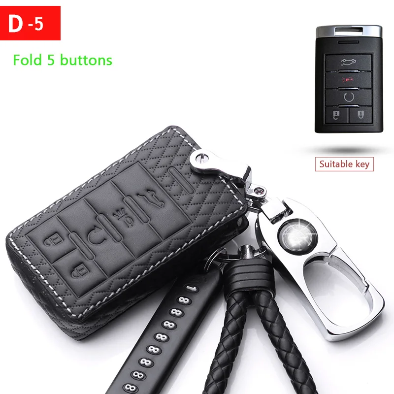 

Car key case car key cover for CadillacATSL/CTS/CT6/4/XTS/XT5/SRX Titanium key ring+Protection key case key ring Car accessories