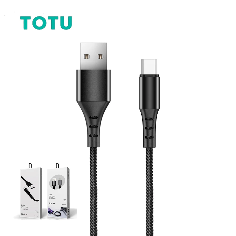 

TOTU USB Micro Cable quick charger cables fast charing Microusb Cable Date transfer thick Wire For Android Phone Line Cord TPE
