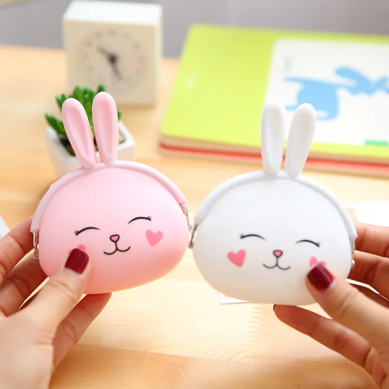 

New Girls Mini Silicone Animals Receive Package Key Wallet Coin Bag Receive Package For Children Kids Gifts