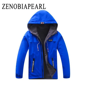 

Boys Jackets Children Clothing Children Coat Velvet New 2020 Sport Clothes Waterproof Windproof Size 6-14 Years Boys Outerwear