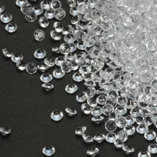 Прозрачный акриловый кристалл бриллиантовой огранки cтразы россыпью Конфетти Для DIY Швейные Украшение для свадебного стола рассеивает около 2000 шт./пакет 13 Цветов