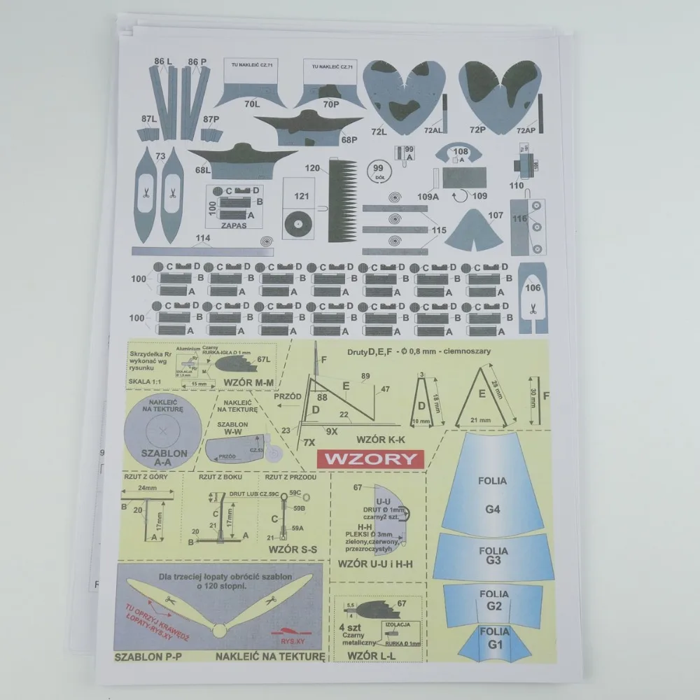 1:32 DIY 3D Fokker D. ХХI истребитель самолет Бумажная модель Сборка ручная работа игра-головоломка DIY Детская игрушка Denki& Lin