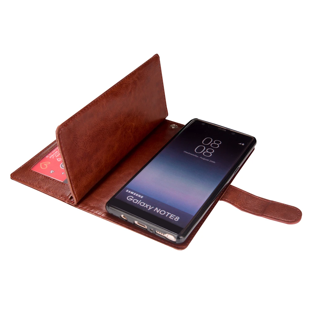 Многофункциональный кошелек сумка чехол для samsung Galaxy Note 8 кошелек Чехол 9 Слот для карт памяти кожаный чехол для Galaxy Note 8 съемный чехол