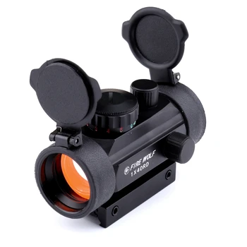 

Fire Wolf 1x40 Red Green Dots Hunting Tactical Holographic Riflescopes Optical Red Dot Sight Scope Adjustable Rifle Gun