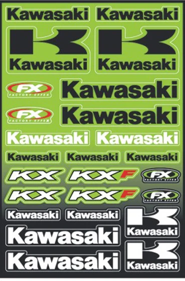 Free shipping for Kawasaki motorcycle ZX-6R/7R/9R/10R/12R/14R Pedal Electric Motocross car decals body decals stickers