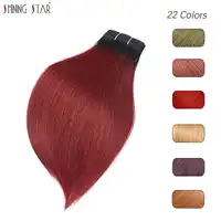 Shiningstar Ombre Red Burgundy Blonde Brazilian Straight Hair Bundles Remy Human Hair Weave Extensions 22 Colors Hair Bundles
