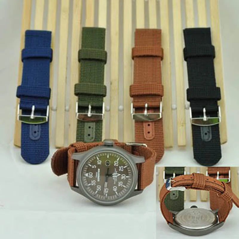 Nato Strap 18 24mm Diver NATO Waterproof Nylon Strap Watch Band Strap
