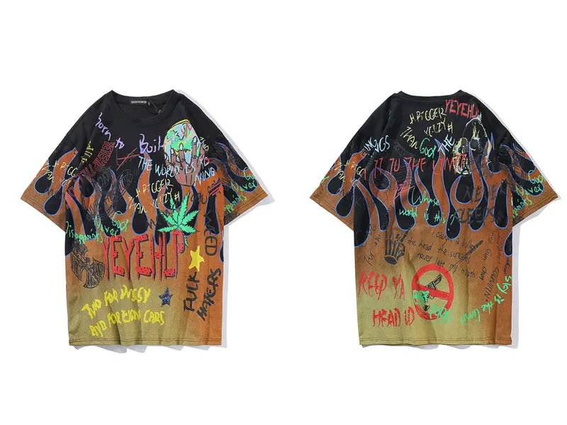 Graffiti Fire Flame Tshirts 2