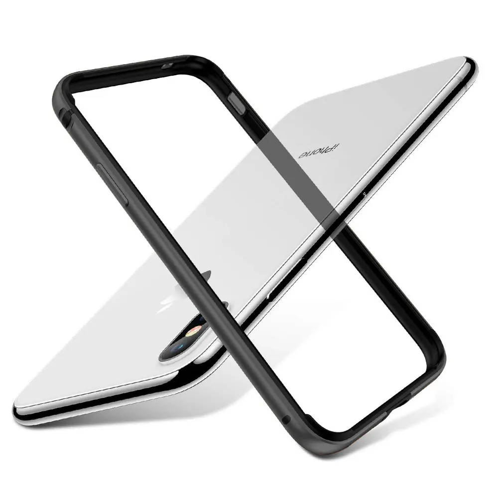 Premium Aluminum Metal & Silicone Frame Phone Case Bumper