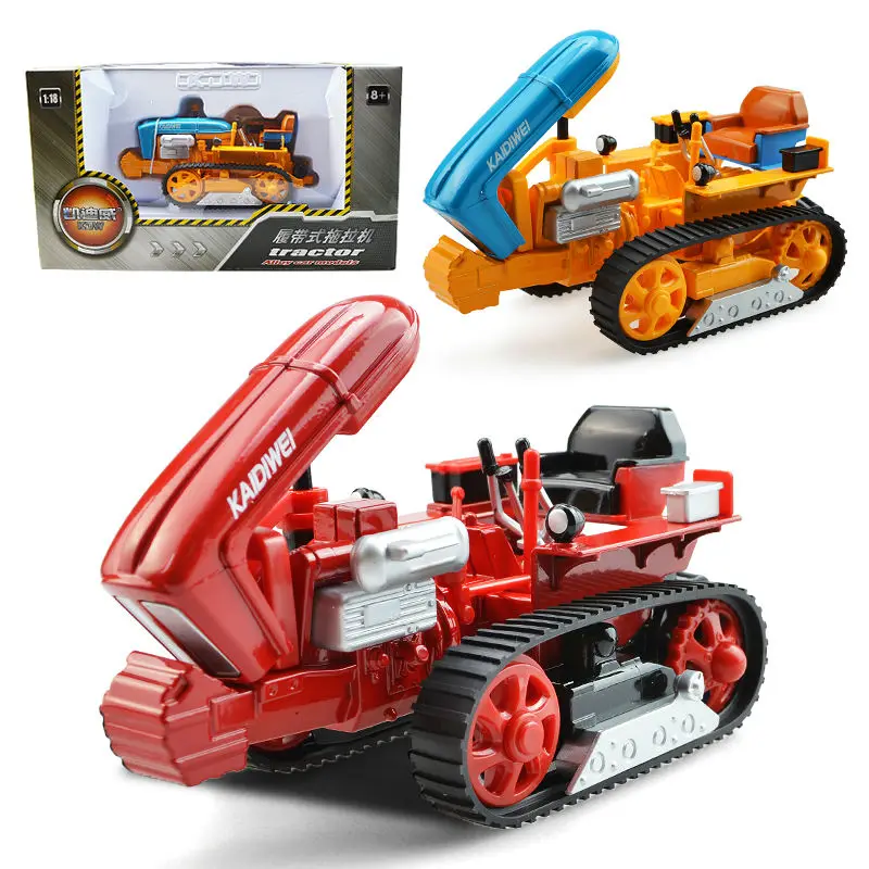 

Alloy engineering caterpillar tractor with compartment vehicle simulation model of agricultural toys children's birthday gift
