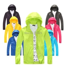 Spring Summer Outdoor Sport Thin Jacket Windbreaker Waterproof Sun protection Movement Coat Lightweight Quick dry Hiking