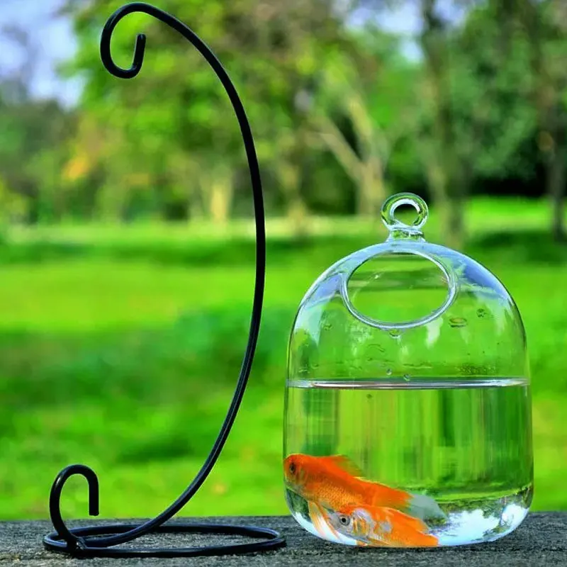 Милые, прозрачные стеклянные Висячие Ваза аквариум Креативные украшения для дома