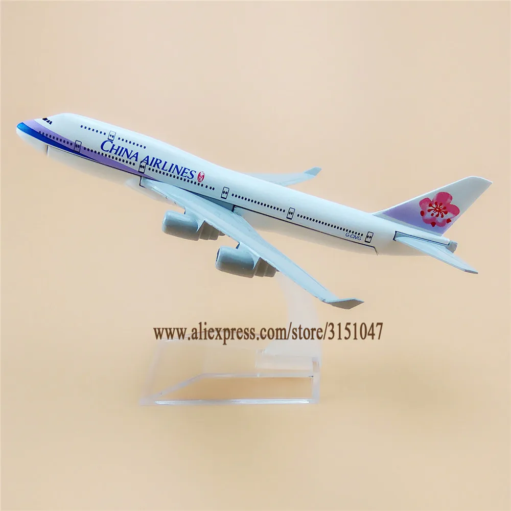 

16cm Air Taiwan China Airlines Boeing 747 B747-400 Airplane Model Plane Model Alloy Metal Aircraft Diecast Toy Kids Gift