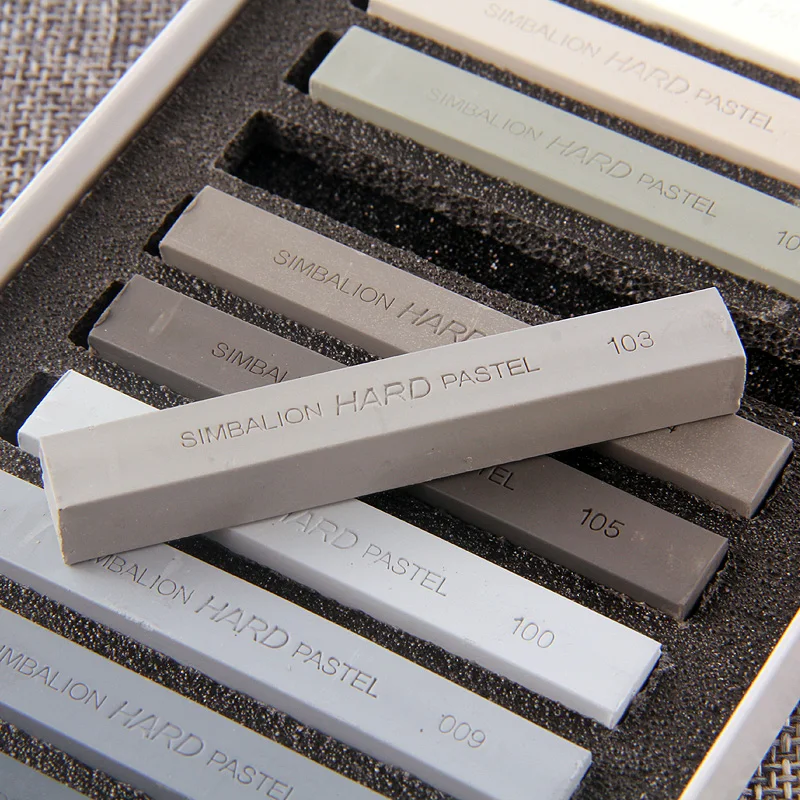 Günstige 12 farben set weiche hand pastell stick Buntstifte Malerei stick Schwarz weiß Grau Zeichnung für Skizze Kunst Materialien