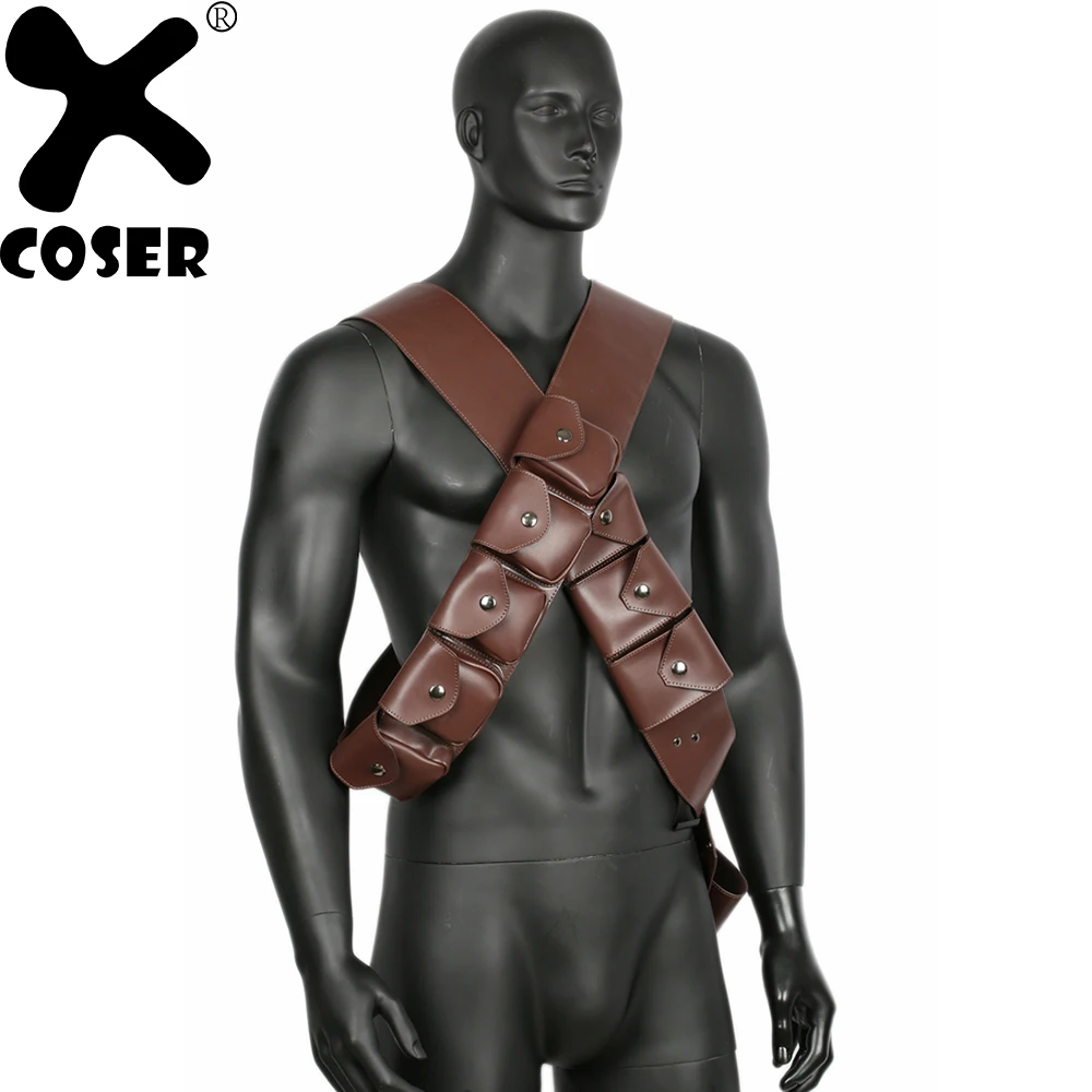 

XCOSER Star Wars Jawa Belt Movie Cosplay Props Top Quality PU Leather Belt Halloween Costume Accessory Cosplay Belts Adjustable
