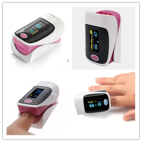 

10pcs Medical Household Digital Fingertip pulse Oximeter Blood Oxygen Saturation Meter Finger SPO2 PR Monitor CE Portable +Bag