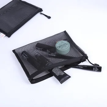 

New Casual Travel Cosmetic Bag Women Zipper Make Up Transparent Makeup Case Organizer Storage Pouch Toiletry Wash Kit Bags