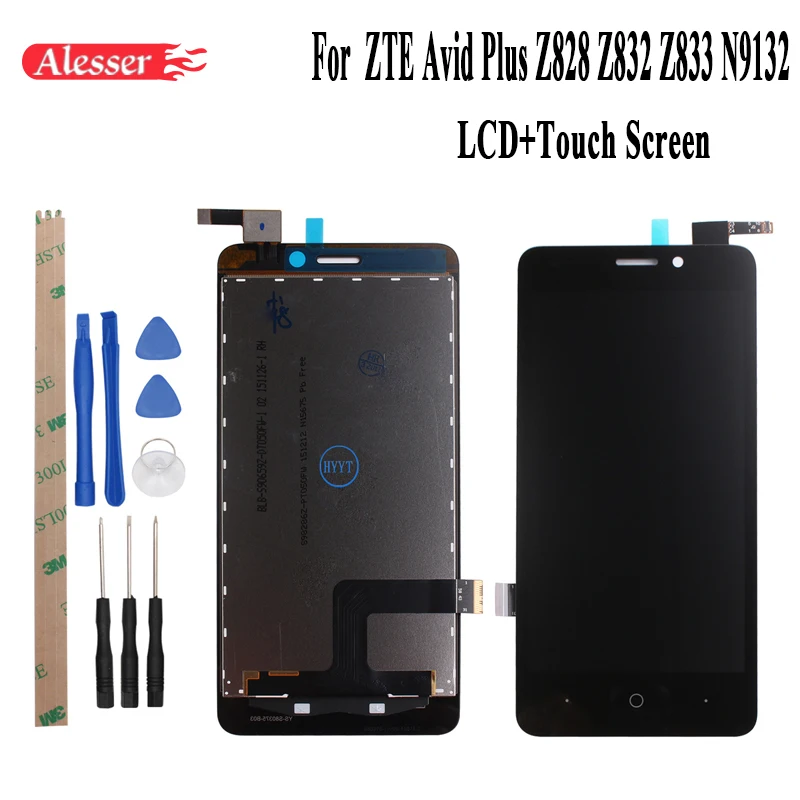 Alesserfor ZTE Avid Plus Z828 Z832 Z833 N9132 ЖК-дисплей Дисплей и Сенсорный экран в сборе запасные