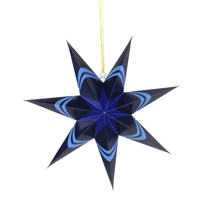 Merry Christmas 40cm / 45cm / 60cm Decorative Star Christmas Tree Decoration Christmas Home Hanging Elements Paper Star - Цвет: 40cm star